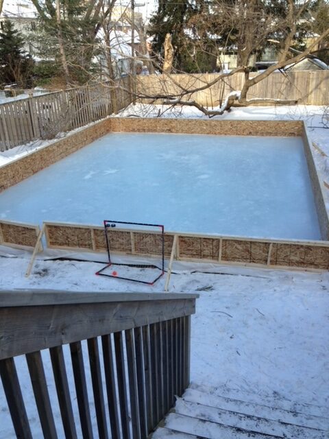 Backyard ice rinks